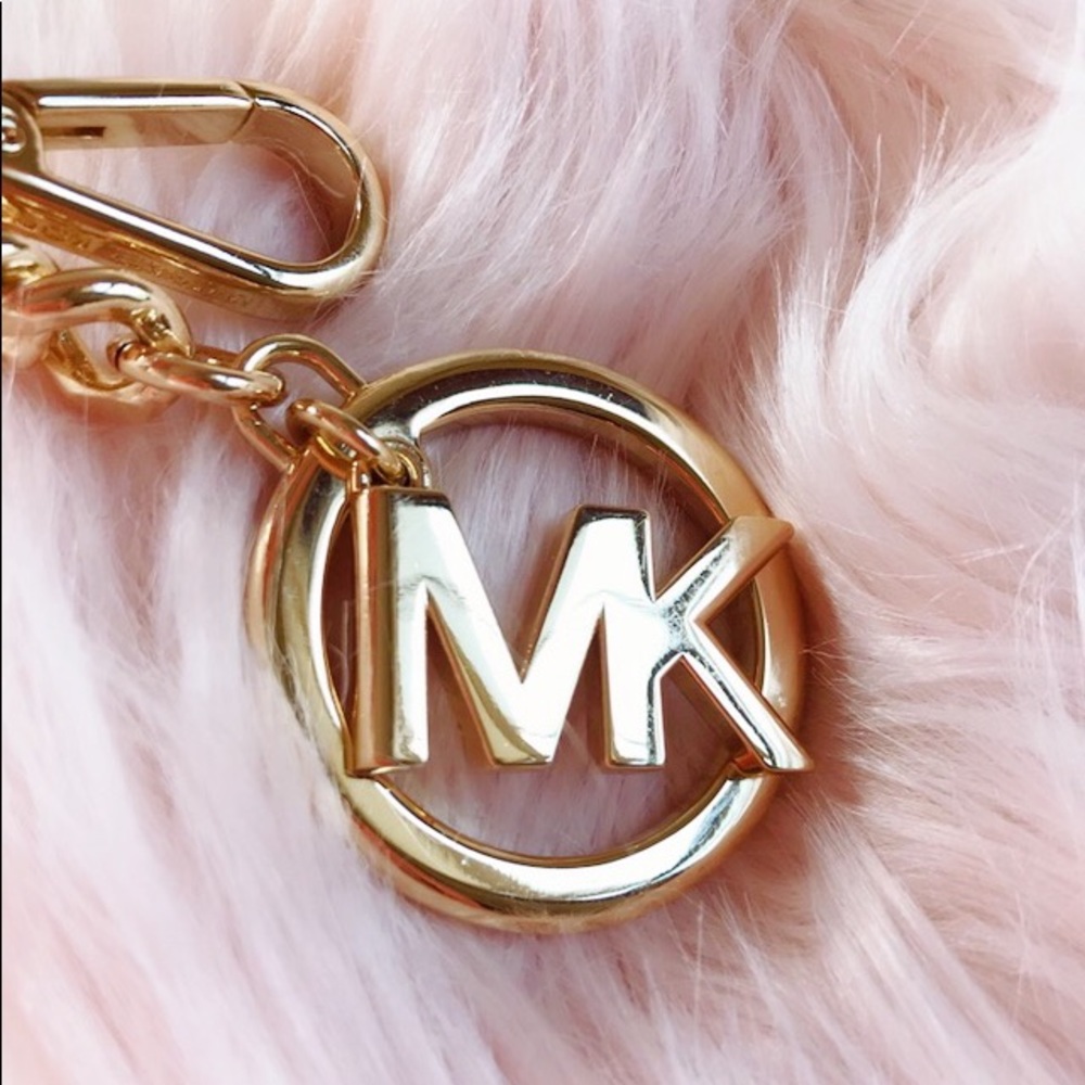 Michael Kors logo gold charming keychain
